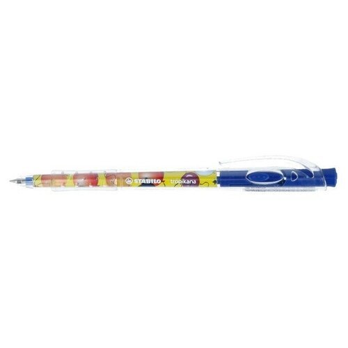 STABILO Ручка шариковая автоматическая NML-Tropikana 0.4 мм синяя 338/41F