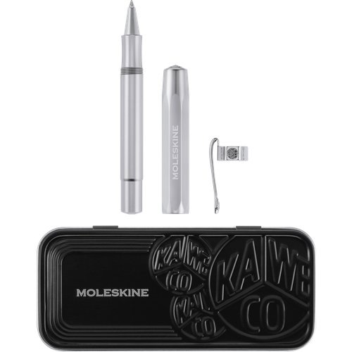 Ручка-роллер Moleskine x Kaweco Aluminium, Silver