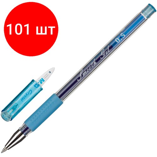 Комплект 101 штук, Ручка гелевая неавтомат. M&G манж 0.5 мм синий AGPA7172220500H