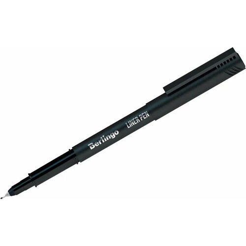 Ручка капиллярная Berlingo Liner pen, черная, 0,4 мм, 12 штук