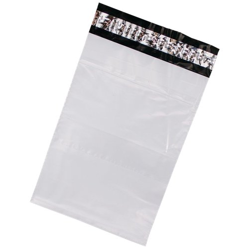 Белый курьерский пакет с клеевым клапаном с карманом, курьер пакет для маркетплейсов, сейф пакет 16,5х24 см, 100 штук