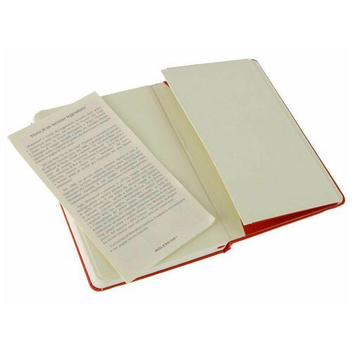 Блокнот Moleskine CLASSIC MM710R Pocket, 90x140 мм, 192 страницы, линейка, твердая обложка, красный