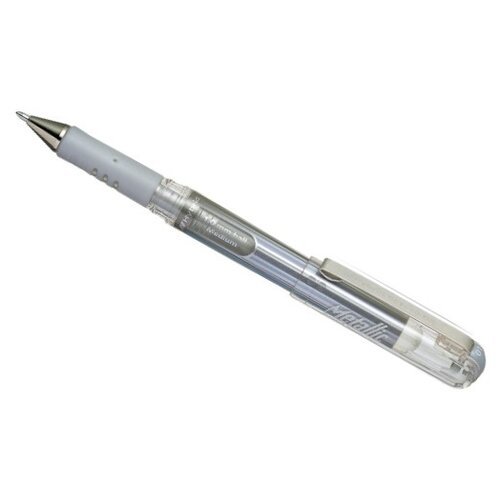 Pentel ручка гелевая Hybrid gel Grip DX 1.0 мм K230, серебристый цвет чернил, 12 шт.