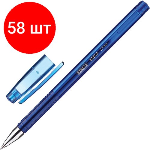 Комплект 58 штук, Ручка гелевая неавтомат. Attache Space 0.5мм синий