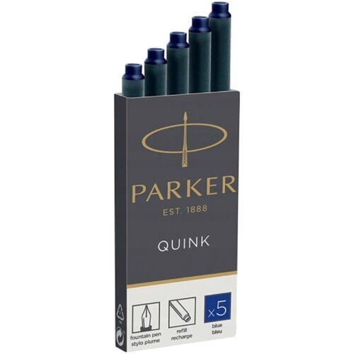 Картридж для перьевой ручки PARKER Quink Z11 синий 5