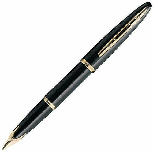 Ручка перьевая Waterman Carene Black Sea GT, цвет чернил: синий, цвет корпуса: черный, золото