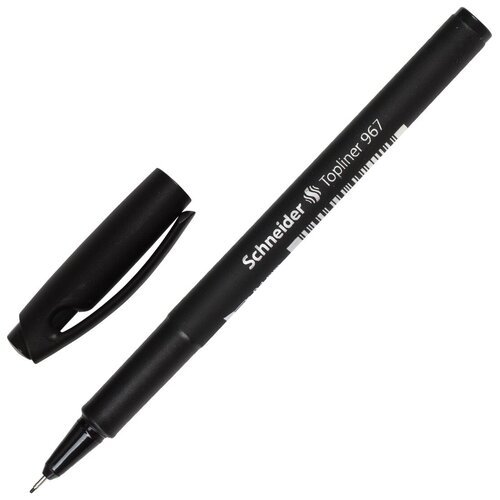 Schneider Ручка капиллярная Topliner 967, 0.4 мм (9671), черный цвет чернил, 1 шт.