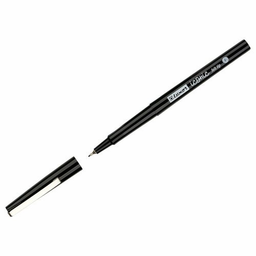 Ручка капиллярная Luxor 'Iconic F 'черная, 0,5мм, 12 штук, 361664
