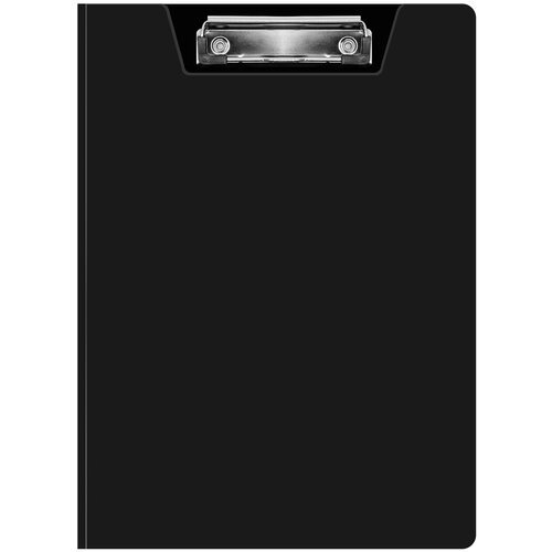 Папка клип-борд Бюрократ PD602BLCK, цвет: черный, A4
