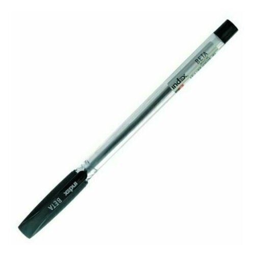 Ручка шариковая черные чернила, 0,7 мм INDEX Beta. Комплект 50 шт.