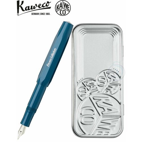 Перьевая ручка Kaweco COLLECTION Toyama Teal F 0.7мм темно-бирюзовый корпус с футляром