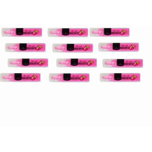 LOREX Маркер текстовыделитель,'Aromatic', 1-3,5 мм, розовый, скошенный,12 штук