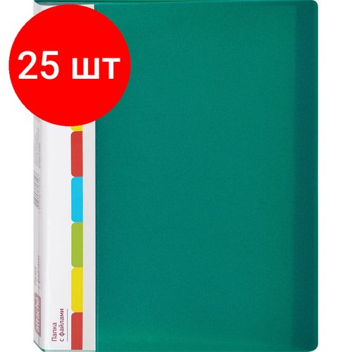Комплект 25 штук, Папка файловая ATTACHE KT-20/07 зеленая