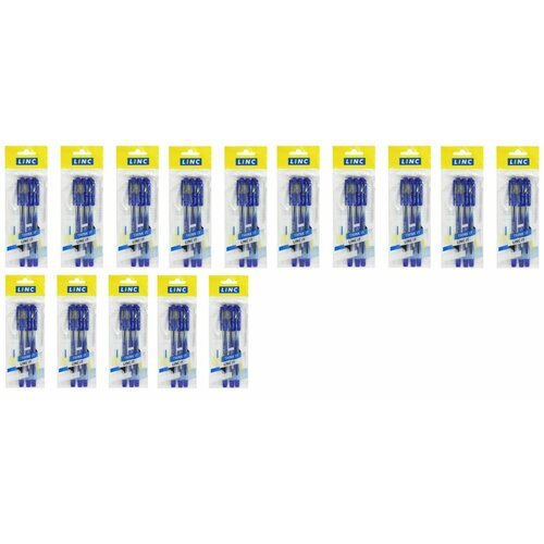 Linc Набор шариковых ручек Corona Plus, синий, 1 цв. 0,7 мм, 4 шт в уп, 15 уп