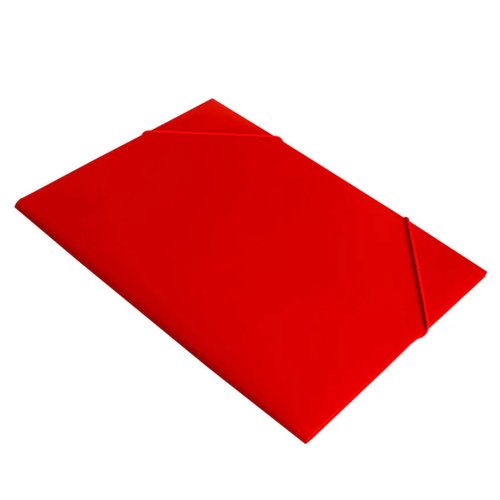 Папка Buro на резинке A4 пластик кор.15мм 0.5мм красный
