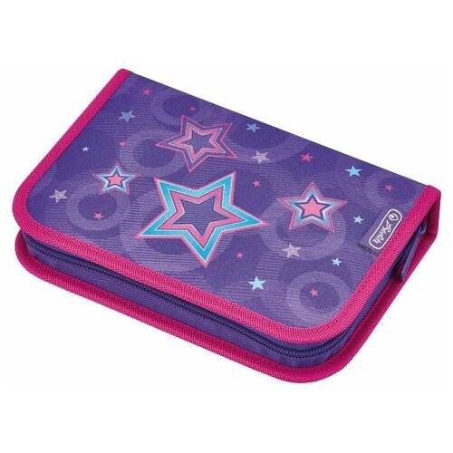 Herlitz Пенал Stars (50008322), фиолетовый/розовый