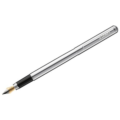 Ручка перьевая Luxor 'Cosmic' синяя, 0,8мм, корпус хром, 10 шт