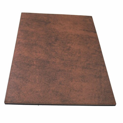Кожаный коврик - плейсмат для журнального стола, Ogmore Woodland by Audmorr, Размер - 35 х 50 см, натуральная кожа, светло-серый
