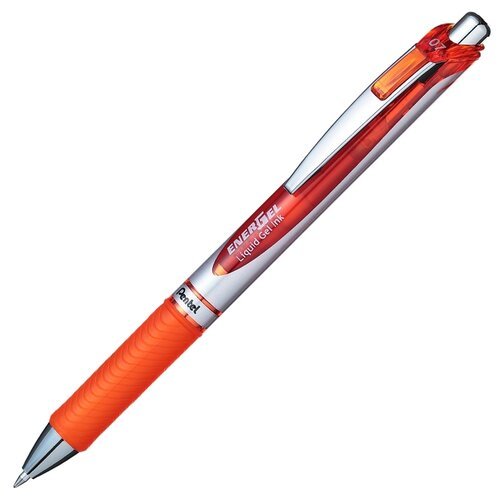 Pentel Ручка гелевая Energel, 0.7 мм, BL77, оранжевый цвет чернил, 12 шт.
