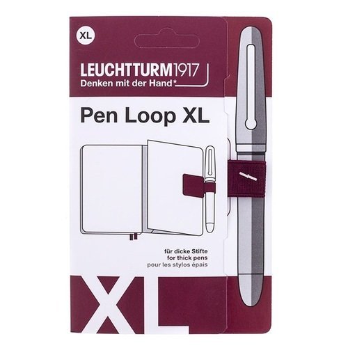Петля самоклеящаяся Pen Loop XL для ручек Leuchtturm, цвет красный портвейн