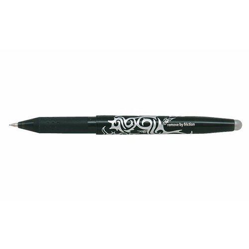 Стираемая шариковая ручка PILOT [BL-FR-7/B] FriXion Ball (черная, 0.7 мм, 12 штук)