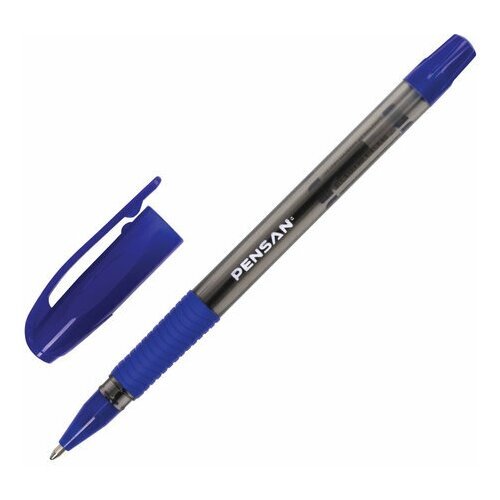 Ручка шариковая масляная с грипом PENSAN 'Sign-Up', синяя, 1 мм, линия письма 0,8 мм, 2410/12 (цена за 1 ед. товара)