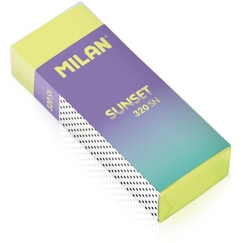 Ластик Milan Sunset (каучуковый, 61x23x12мм) в картонной обертке, 2шт, 25 уп. (320SN)