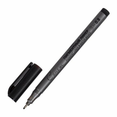 Ручка капиллярная для черчения ЗХК 'Сонет' линер 0.8 мм, чёрный, 2341650 (комплект из 14 шт)