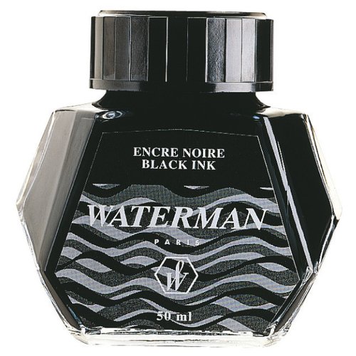 Чернила для перьевой ручки Waterman S01107, 50 мл (1 шт.) черный
