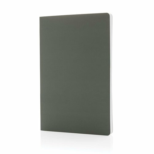 Блокнот XD Collection Impact в мягкой обложке с каменной бумагой, А5, зеленый