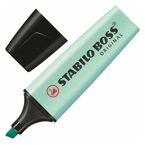 Текстовыделитель STABILO 'Boss Pastel' бирюзовый линия 2-5 мм, 10 шт