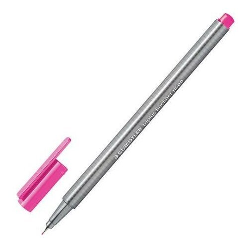 Ручка капиллярная 'Triplus Fineliner', толщина письма 0,3 мм, ноеновая розовая