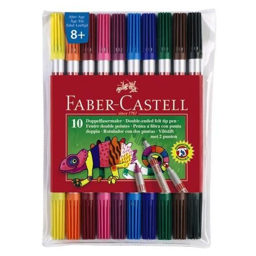 Faber-Castell Набор фломастеров, (151110), разноцветные, 10 шт.