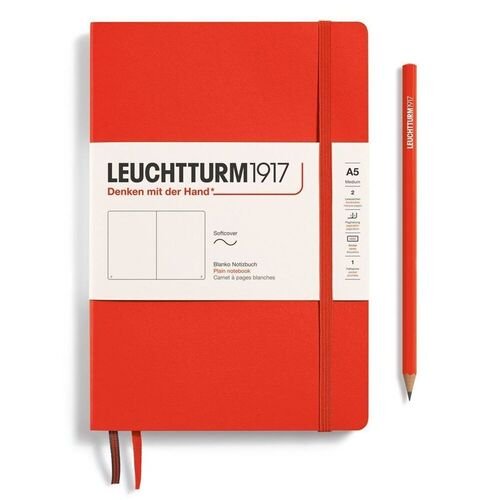 Блокнот Leuchtturm1917 Medium, A5, 61л, без линовки, Лобстер