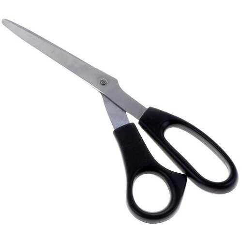 Ножницы Dolce, 22 см, пластиковые ручки, чёрные