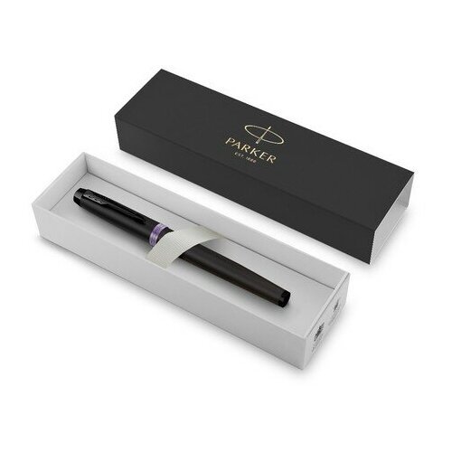 Parker Ручка-роллер Parker Im Professionals Amethyst Purple, черно-фиолетовая, подар/уп 2172950