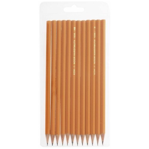 KOH-I-NOOR Набор чернографитных карандашей 1696 12 шт (1696012043TE) желтый 12 шт.