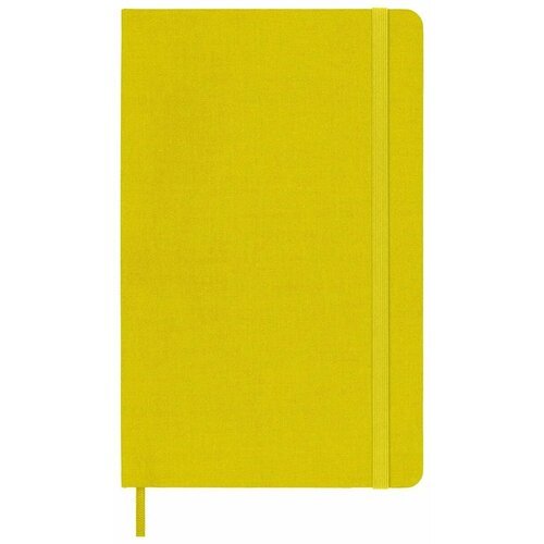 Записная книжка Moleskine Classic Silk (тканевая обложка), (в линейку), Large (13х21см), желтая