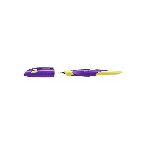 Stabilo Перьевая ручка 'EasyBirdy', корпус желтый/фиолетовый, синий картридж, для правшей sela