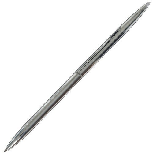 Ручка шариковая подарочная, корпус металлический, серебристый, стержень синий (100 шт)