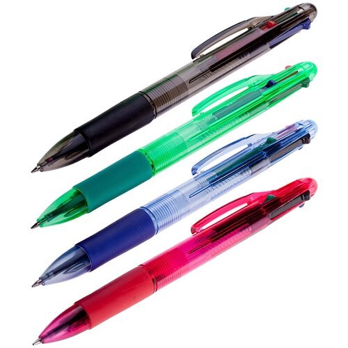 Ручка шариковая автоматическая 4-в-1 OfficeSpace (0.35мм, синий/черный/красный/зеленый) 12шт. (BPR4_2934)