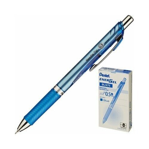 Ручка гелевая автоматическая Pentel EnerGel синяя (толщина линии 0.3 мм), 216857