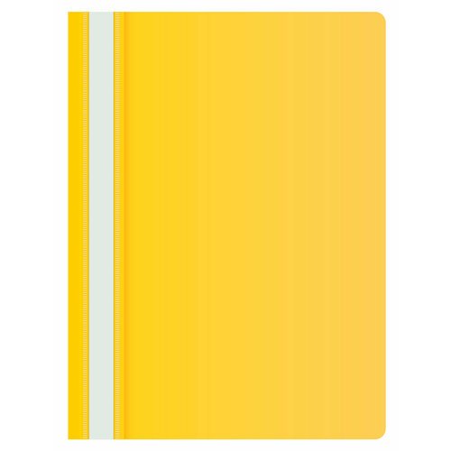Папка-скоросшиватель Buro -PSE20BU/YEL A4 прозрач. верх. лист пластик желтый 0.11/0.13