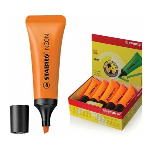 Текстовыделитель STABILO 'Neon', оранжевый, линия 2-5 мм, 72/54, 2 штуки