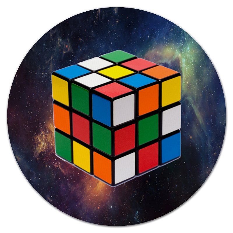 Printio Коврик для мышки (круглый) Магический кубик рубика
