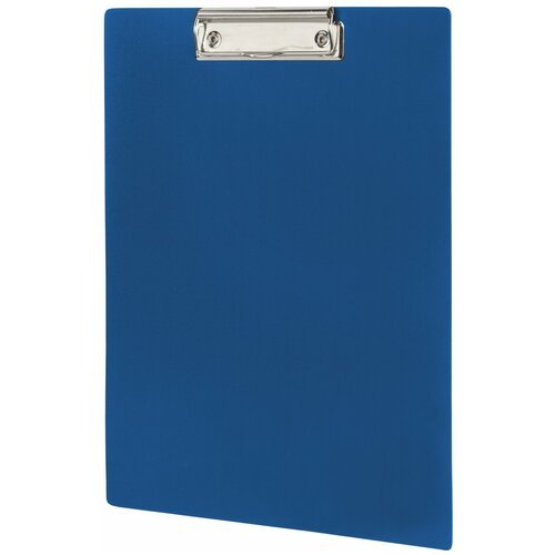 Доска-планшет STAFF с прижимом А4 (315х235 мм), пластик, 1 мм, синяя, 229222 В комплекте: 5шт.
