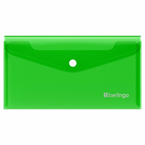 Папка-конверт на кнопке Berlingo 'No Secret', С6, 200мкм, зеленая, 24 штук, 352672