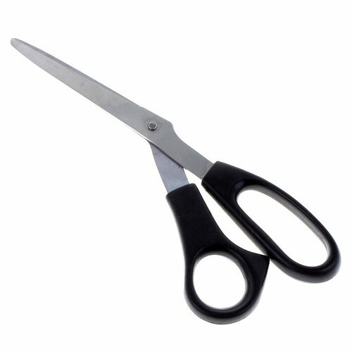 Ножницы DOLCE COSTO 22 см, пластиковые ручки, черные (54793)
