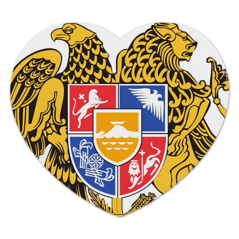 Printio Коврик для мышки (сердце) Герб армении