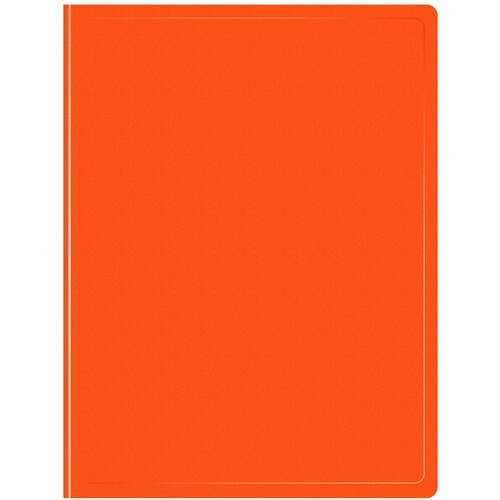 Папка с файлами Бюрократ Double Neon, 10 вкладышей, A4, оранжевый